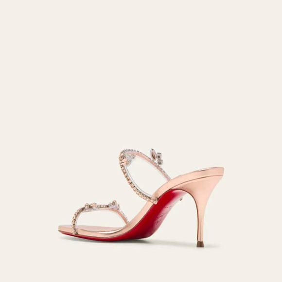 Christian Louboutin “just queen” crystal red sole mule sandals NEW - Picture 4 of 9
